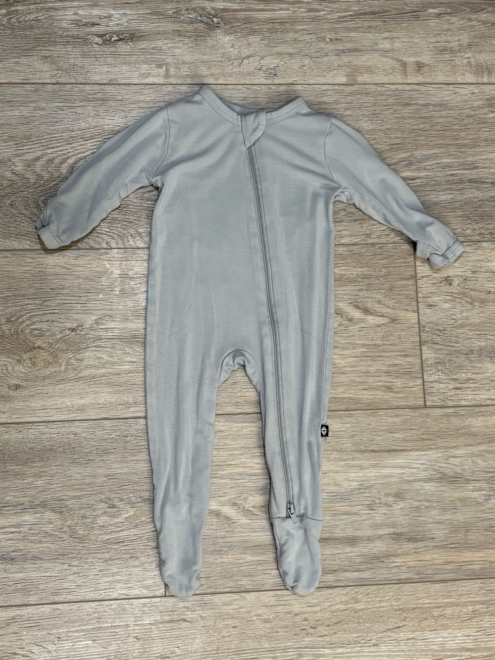 KYTE BABY | Light Gray Zipper Footie
